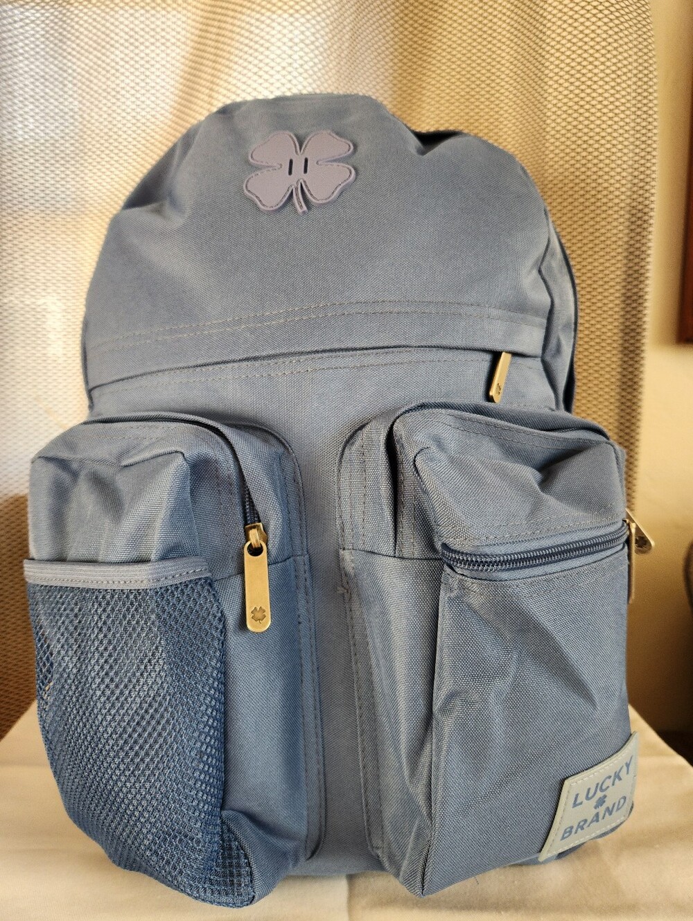 NWT Lucky Brand Clover Utility Backpack & 18oz Water Bottle Bundle
